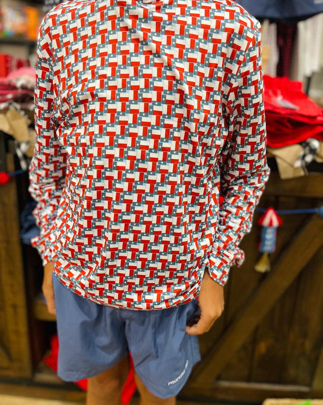Youth Performance Hoodie | Texas Flag
