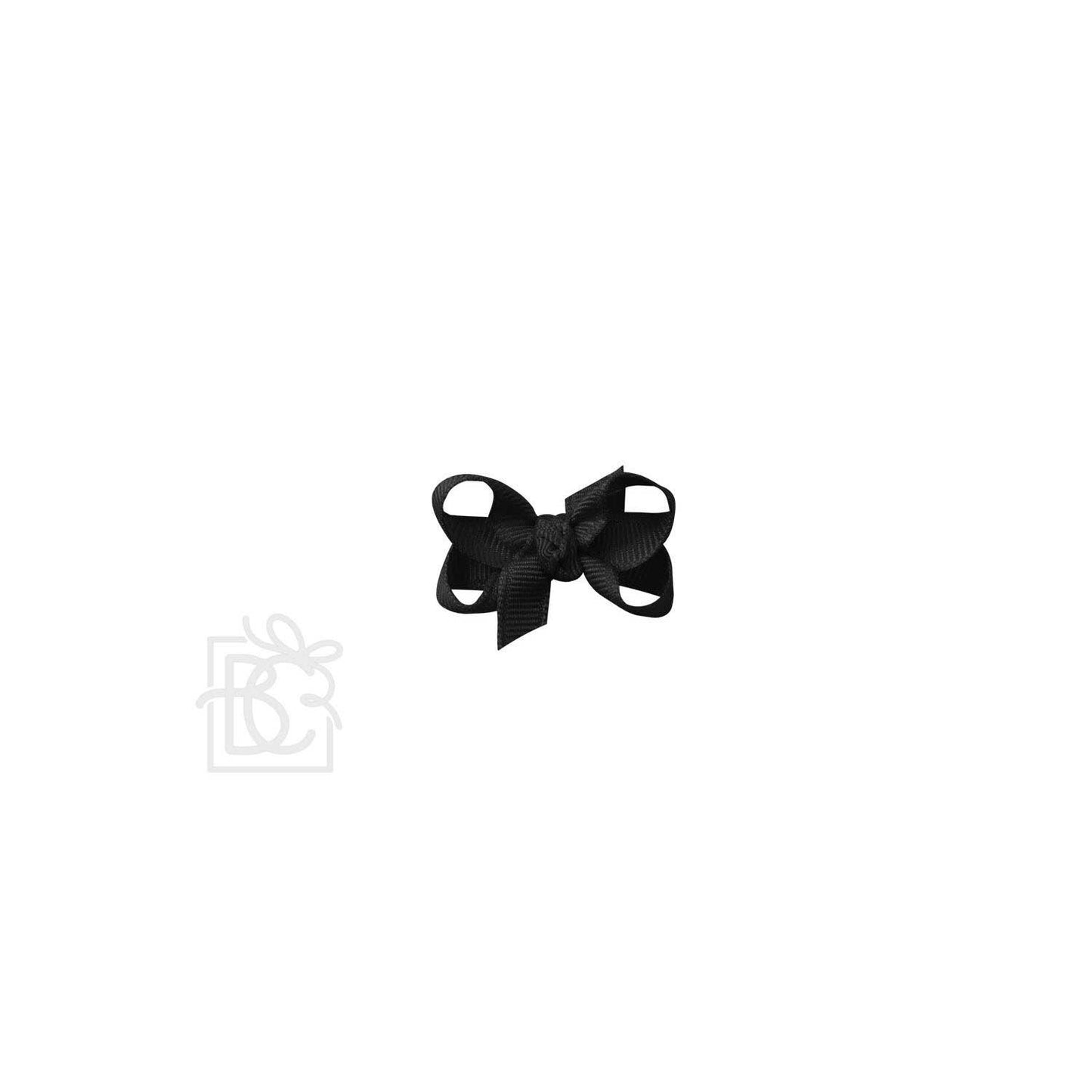 SIGNATURE GROSGRAIN BOW ON CLIP: 6.5" Jumbo - 2.25" Ribbon on Lg. Alligator Clip / PURPLE