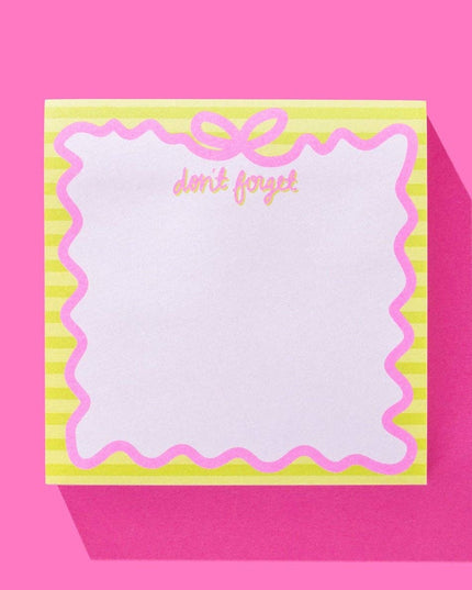 Sticky Notes Pad - "Don't Forget" - 300 Sheets