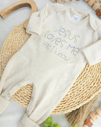 Baby Boy Romper | Jesus Loves Me