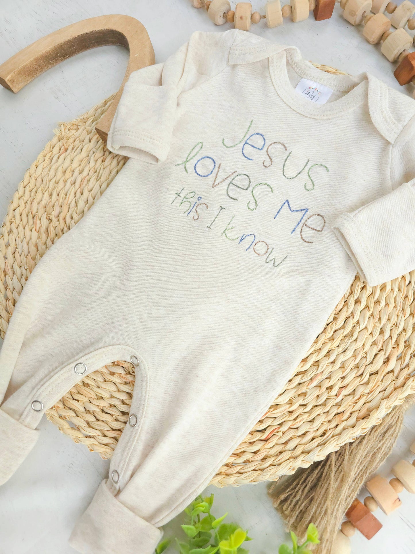Baby Boy Romper | Jesus Loves Me