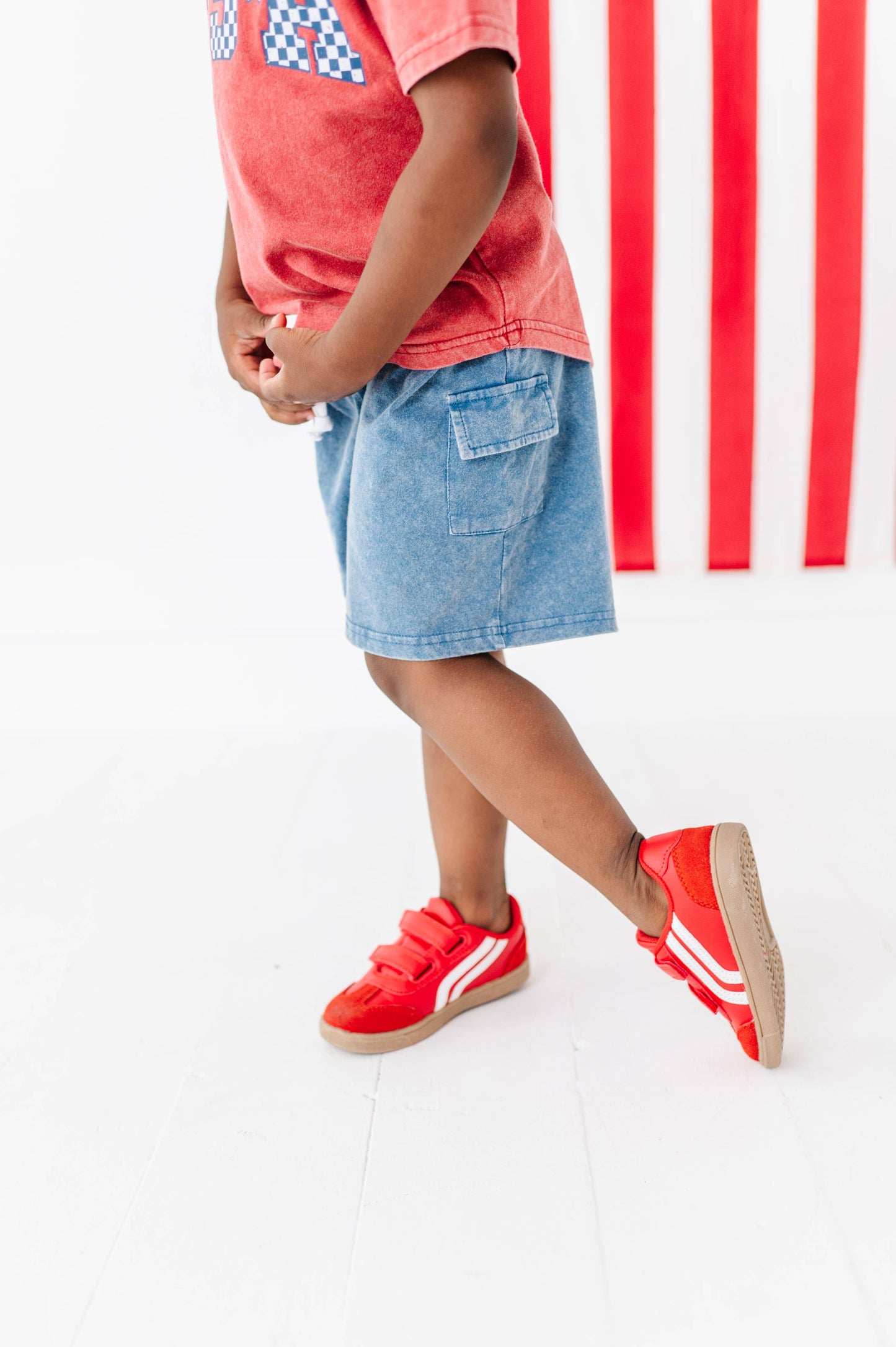 Navy Vintage Cargo Shorts | JUNE 10