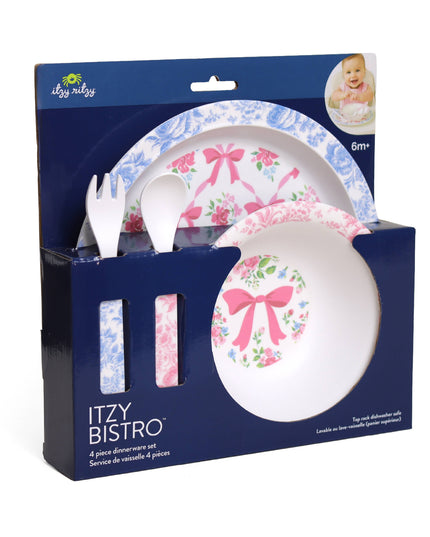 Itzy Bistro™ - 4 piece dining set: Ribbons & Roses