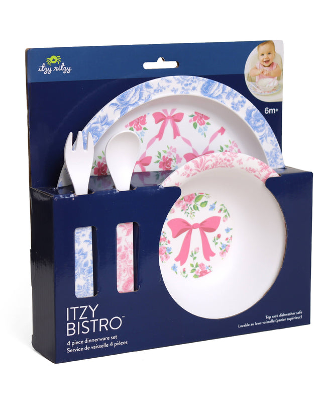 Itzy Bistro™ - 4 piece dining set: Ribbons & Roses