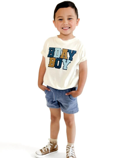 Birthday Boy Patch Short Sleeve T-Shirt