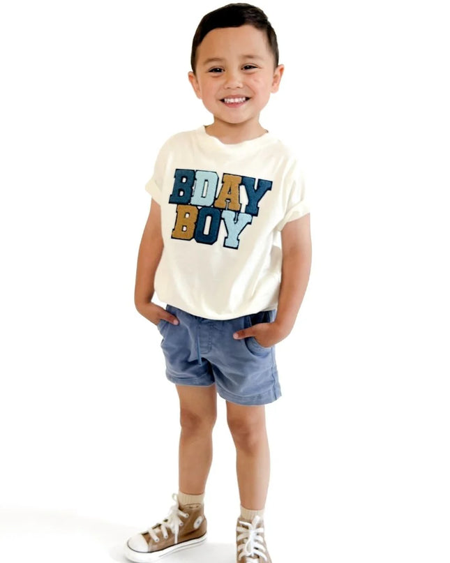 Birthday Boy Patch Short Sleeve T-Shirt