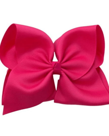 6” Solid Grosgrain Bow | Shocking Pink