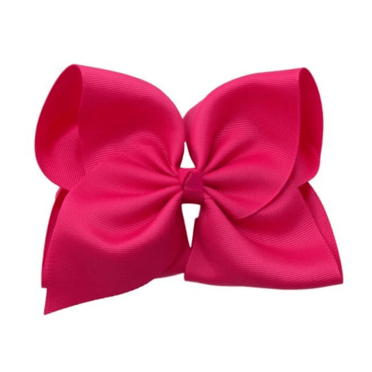 6” Solid Grosgrain Bow | Shocking Pink