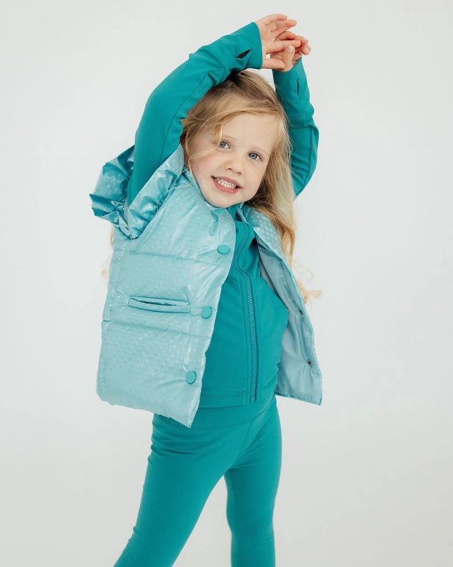 Mint Iridescent Puffer Vest