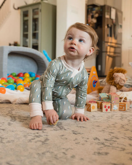 Sage Lightning | Baby Zip Up