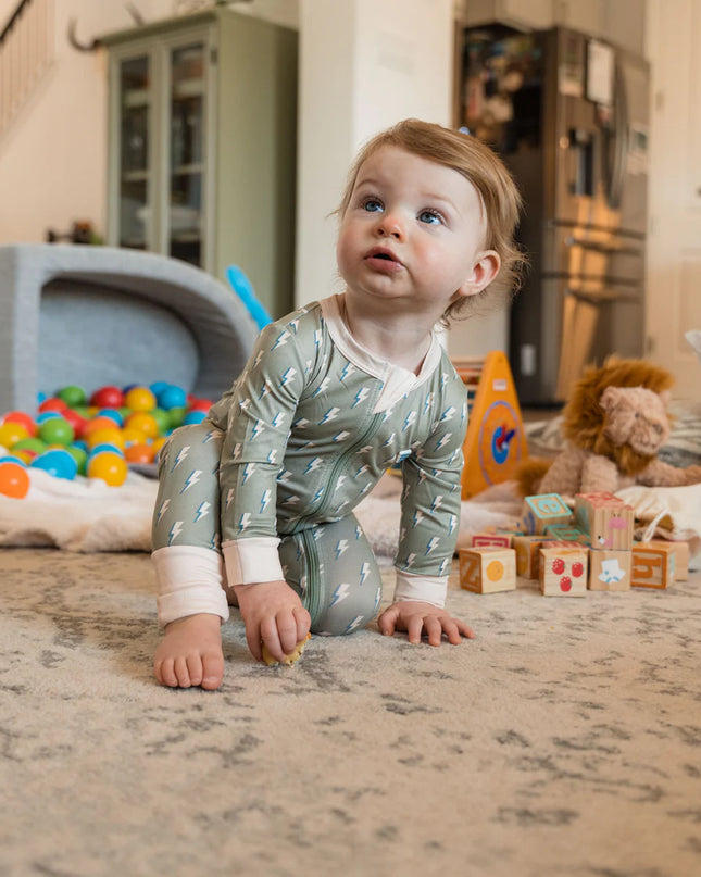 Sage Lightning | Baby Zip Up