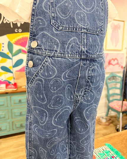 Hope Printed Denim Overalls | Denim