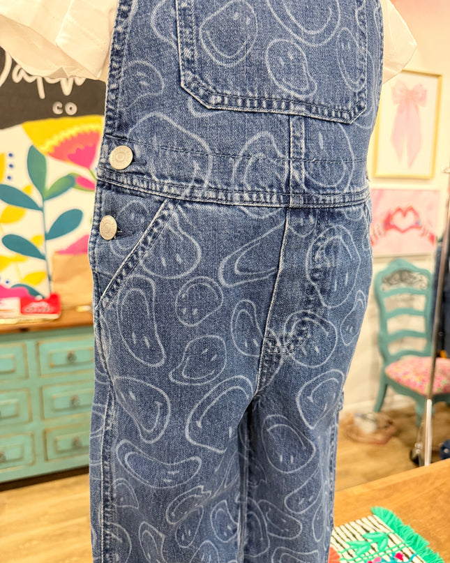 Hope Printed Denim Overalls | Denim