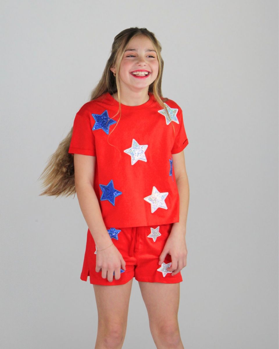 Americana Sequin Embroidered Set