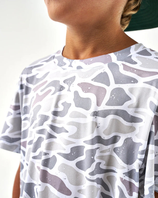Youth Tee | Dri Fit Go To Tee | White Camo