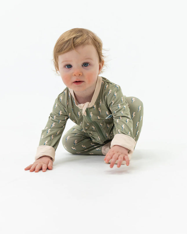 Sage Lightning | Baby Zip Up