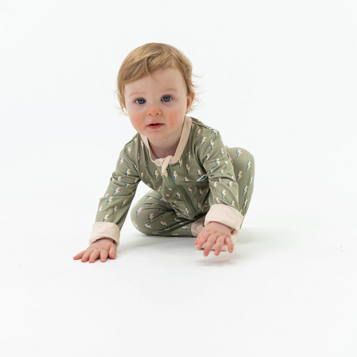 Sage Lightning | Baby Zip Up