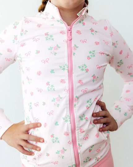 Graceful Garden Full-Zip Ruffle Active Jacket