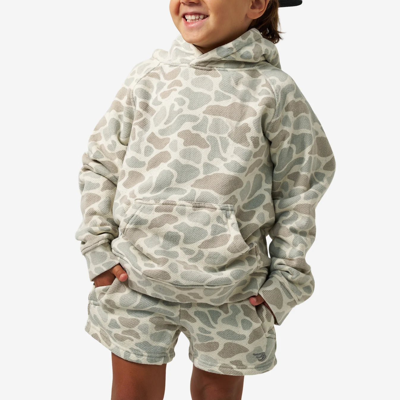 Youth Vintage Washed Hoodie | Classic Deer Camo