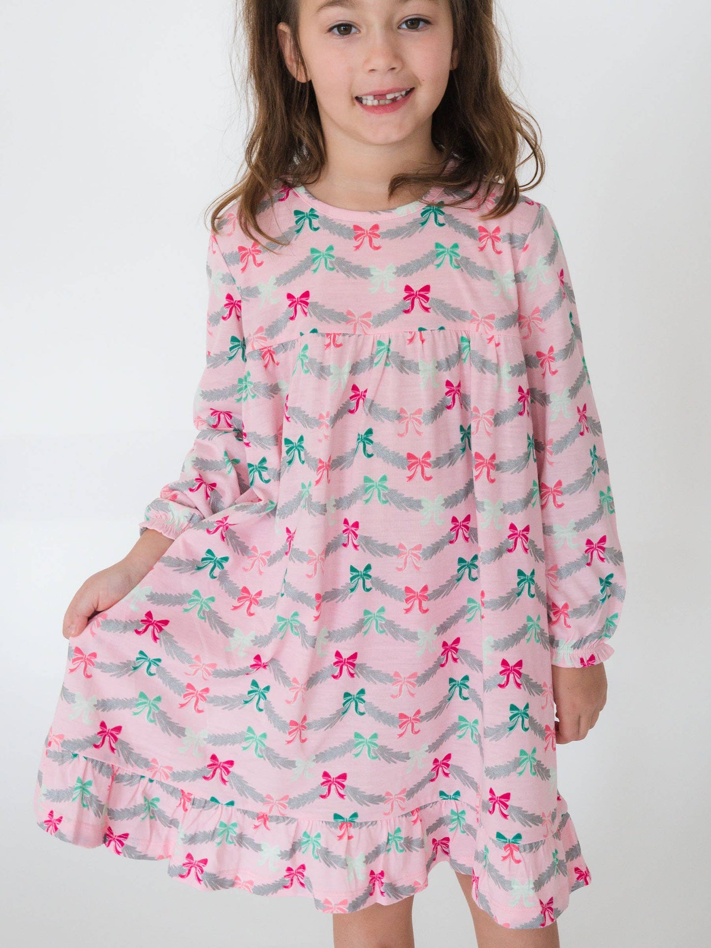 Sparkle Pink Tinsel Tidings Pajama Night Gown