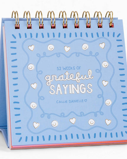 52 Weeks Of Grateful Sayings - Desk Flip Calendar