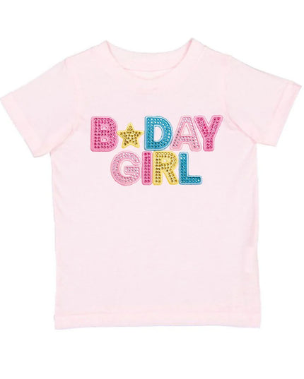 Birthday Girl Rhinestone Patch Tee