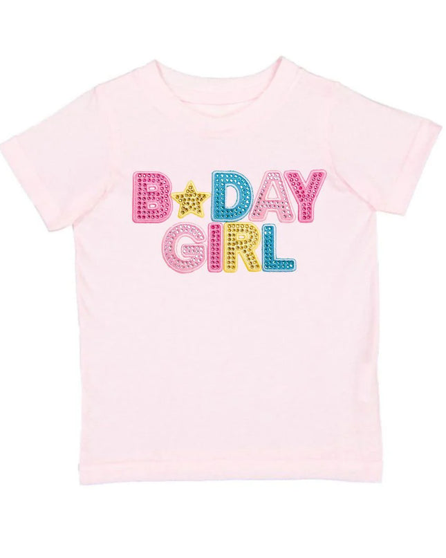 Birthday Girl Rhinestone Patch Tee