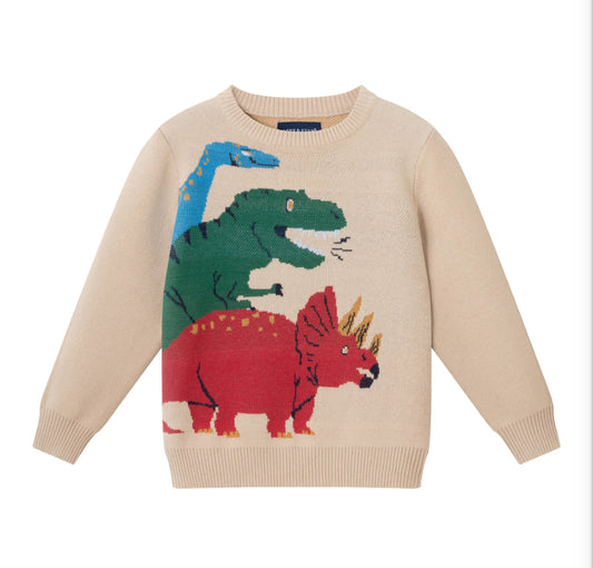 Multi Dinosaur Sweater
