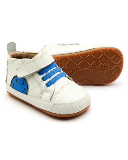 Old Soles Spring Smiley | Neon Blue