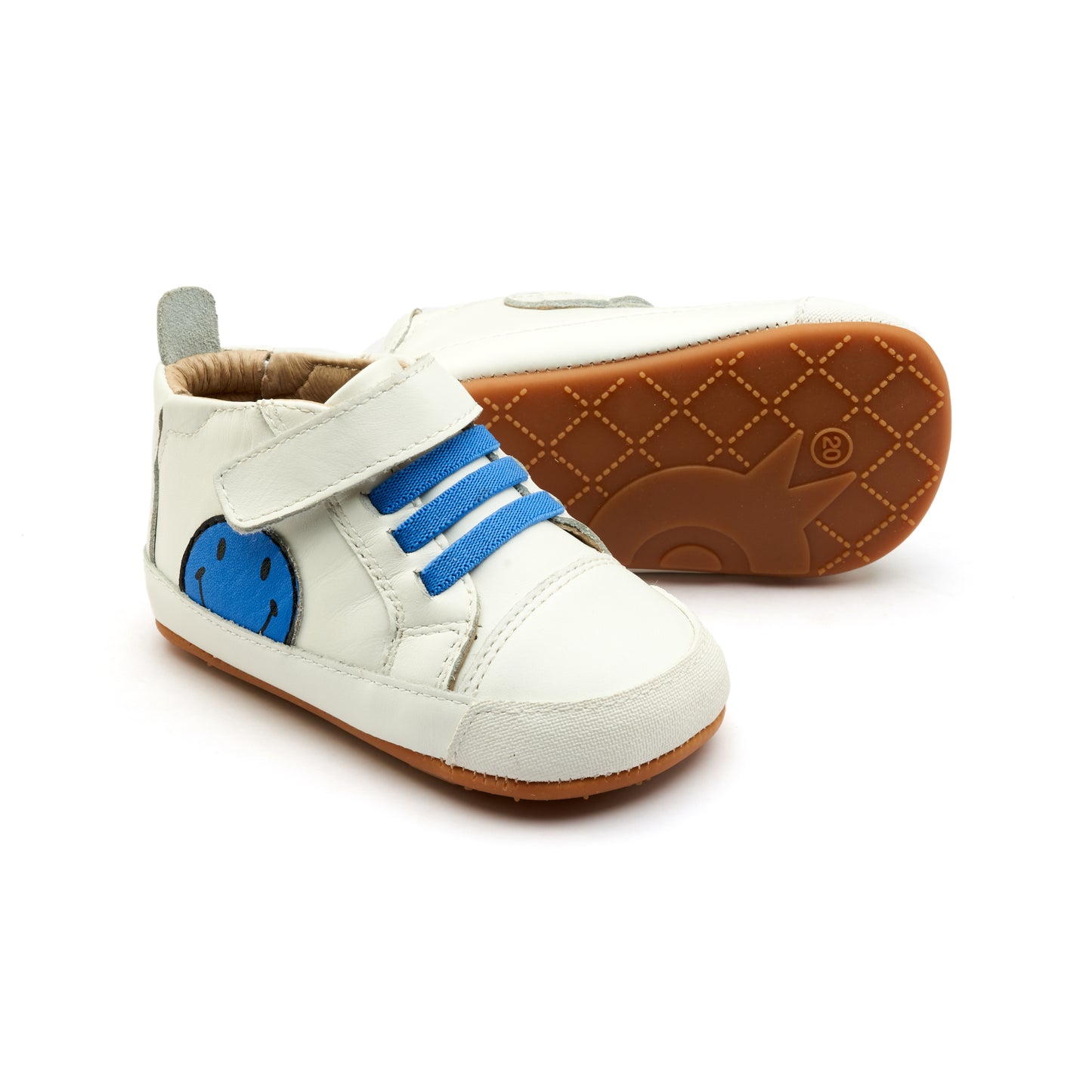 Old Soles Spring Smiley | Neon Blue