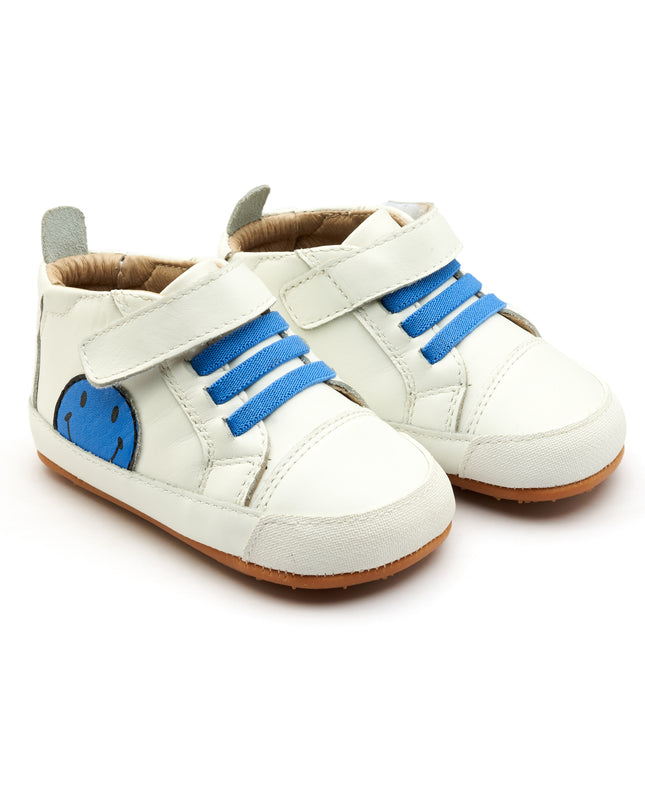 Old Soles Spring Smiley | Neon Blue