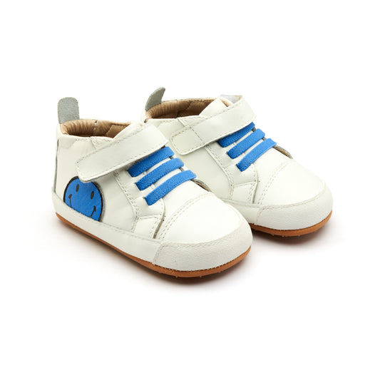 Old Soles Spring Smiley | Neon Blue