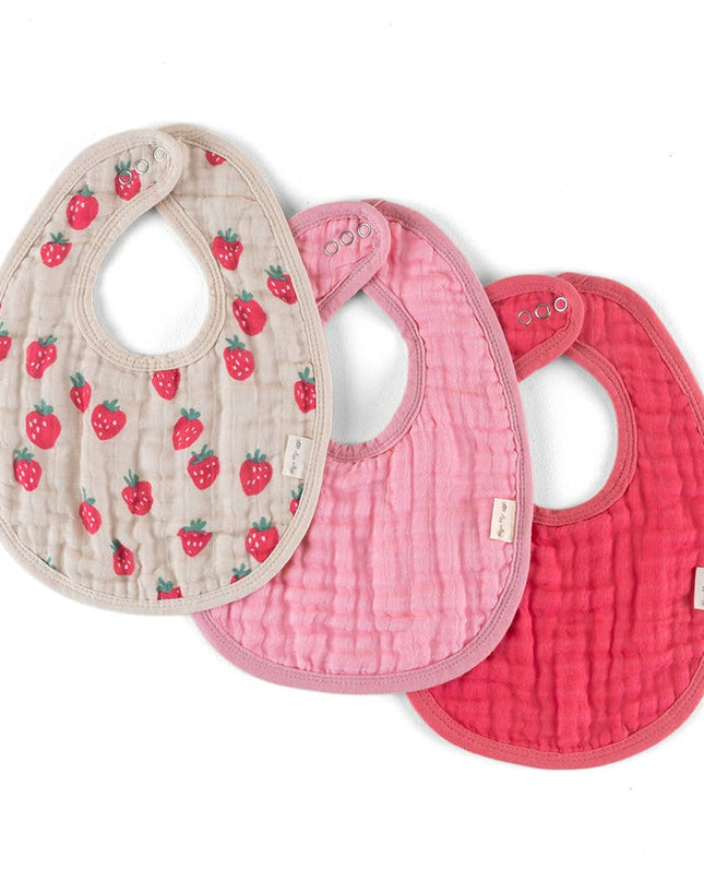 Itzy Bibs™: Strawberries + Cream