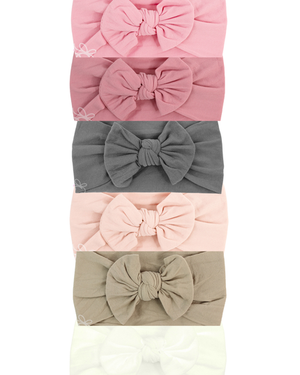 Stretchy Bow Baby Headband Bundle : 6 Colors