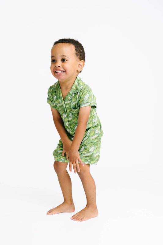 Pickle Bamboo Short Button Up Set
