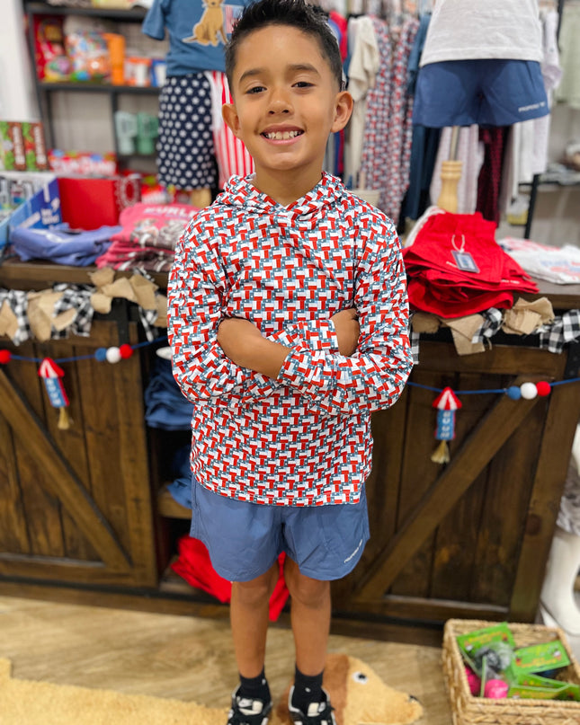 Youth Performance Hoodie | Texas Flag