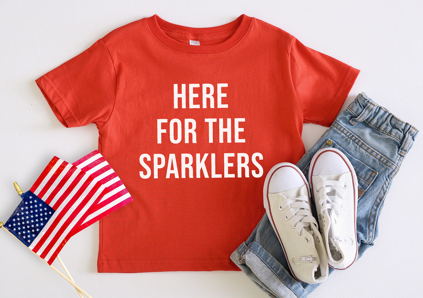 Here For The Sparklers Tee | Blue