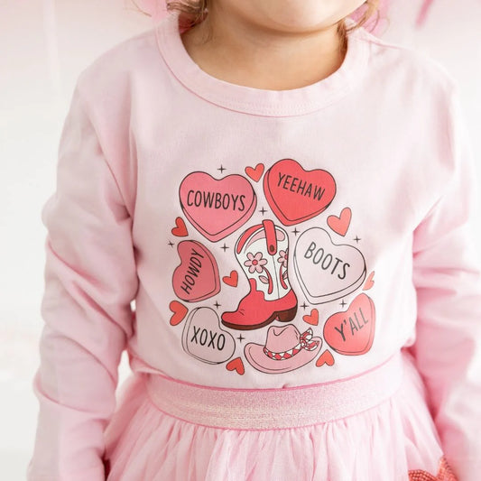 Howdy Valentine Long Sleeve Soft Tee
