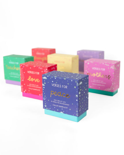 Verses for Love – Bible Verse Card Set with Display Stand