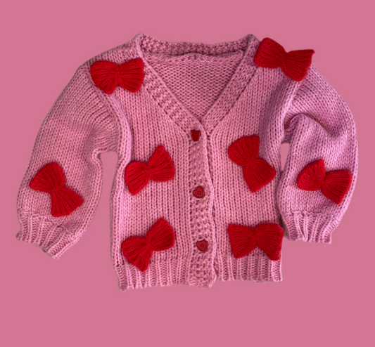 Knit Bow Cardigan