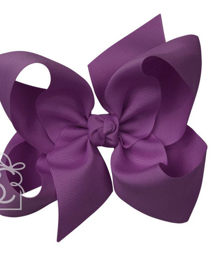 6" Solid Grosgrain Bow | Amethyst