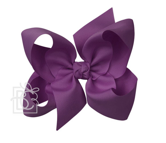6" Solid Grosgrain Bow | Amethyst
