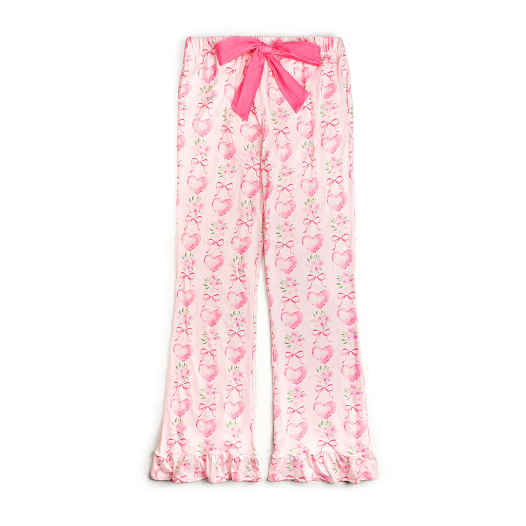 Heart Floral Trellis Valentine’s Day Women’s Lounge Set