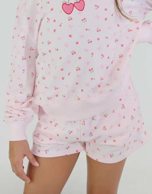 Micro Berry All Over Print Shorts | Pink