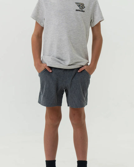 Youth Athletic Shorts | Grizzly Grey | Deer Camo Liner