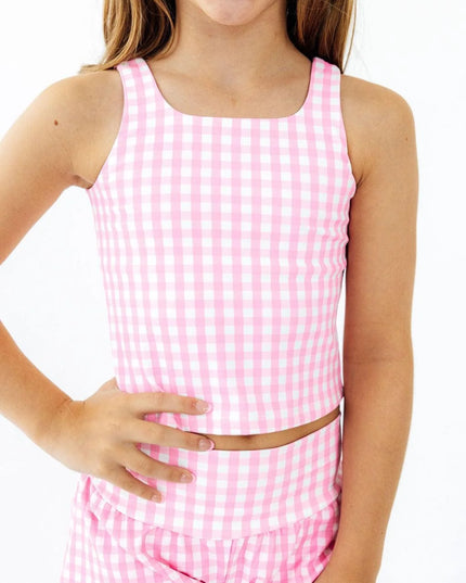 Go-Getter Gingham Active Tank Top