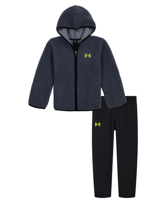 Sherpa Zip Up | Jogger Pants Set