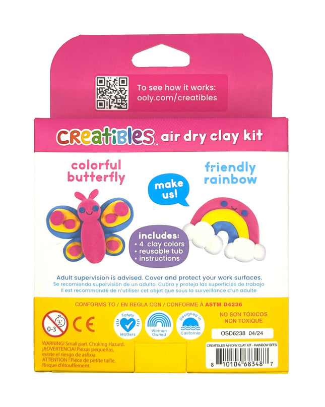 Creatibles D.I.Y. Air-Dry Clay Kit: Rainbow BFFs