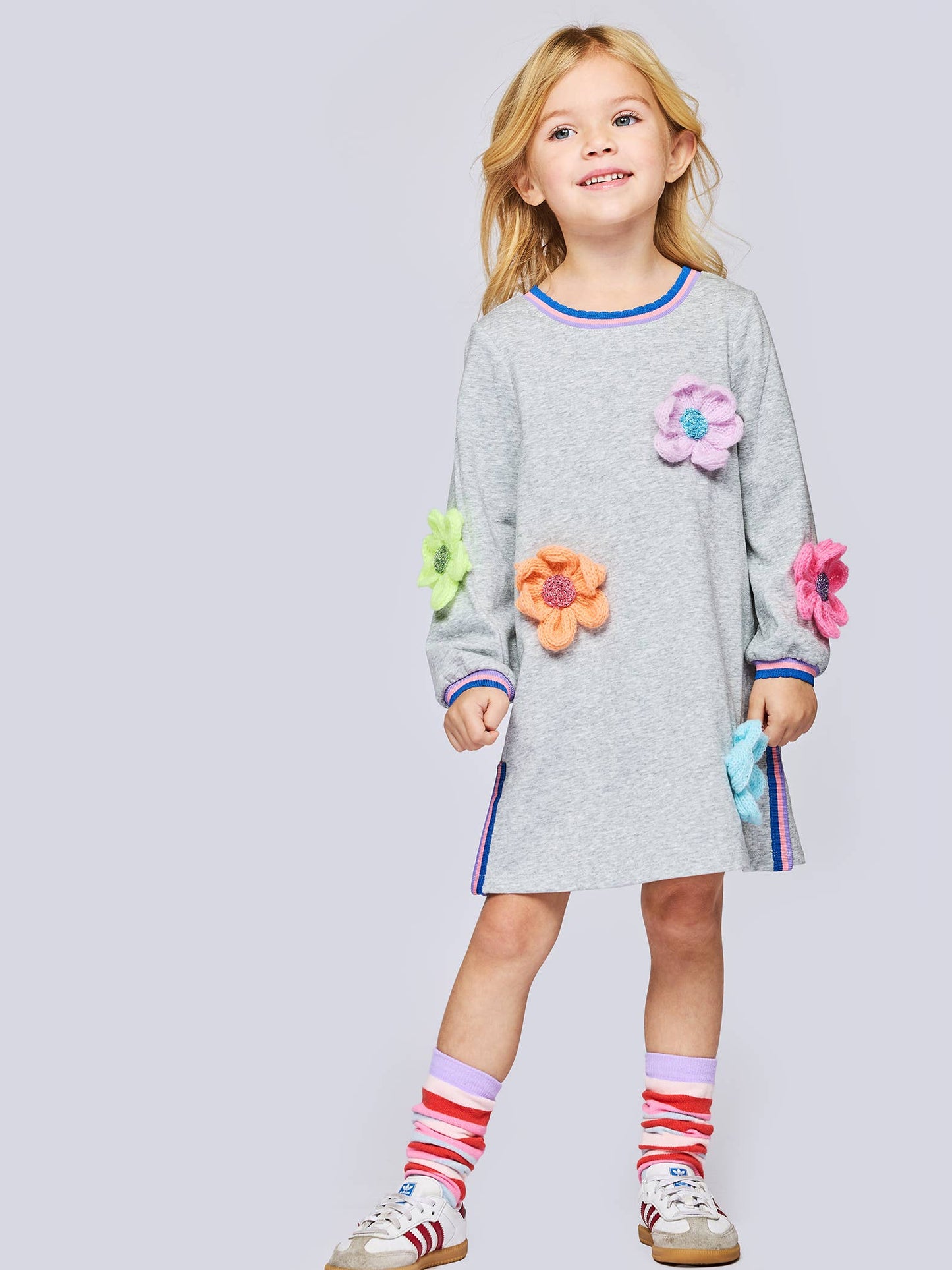 Dress with Crochet Flowers