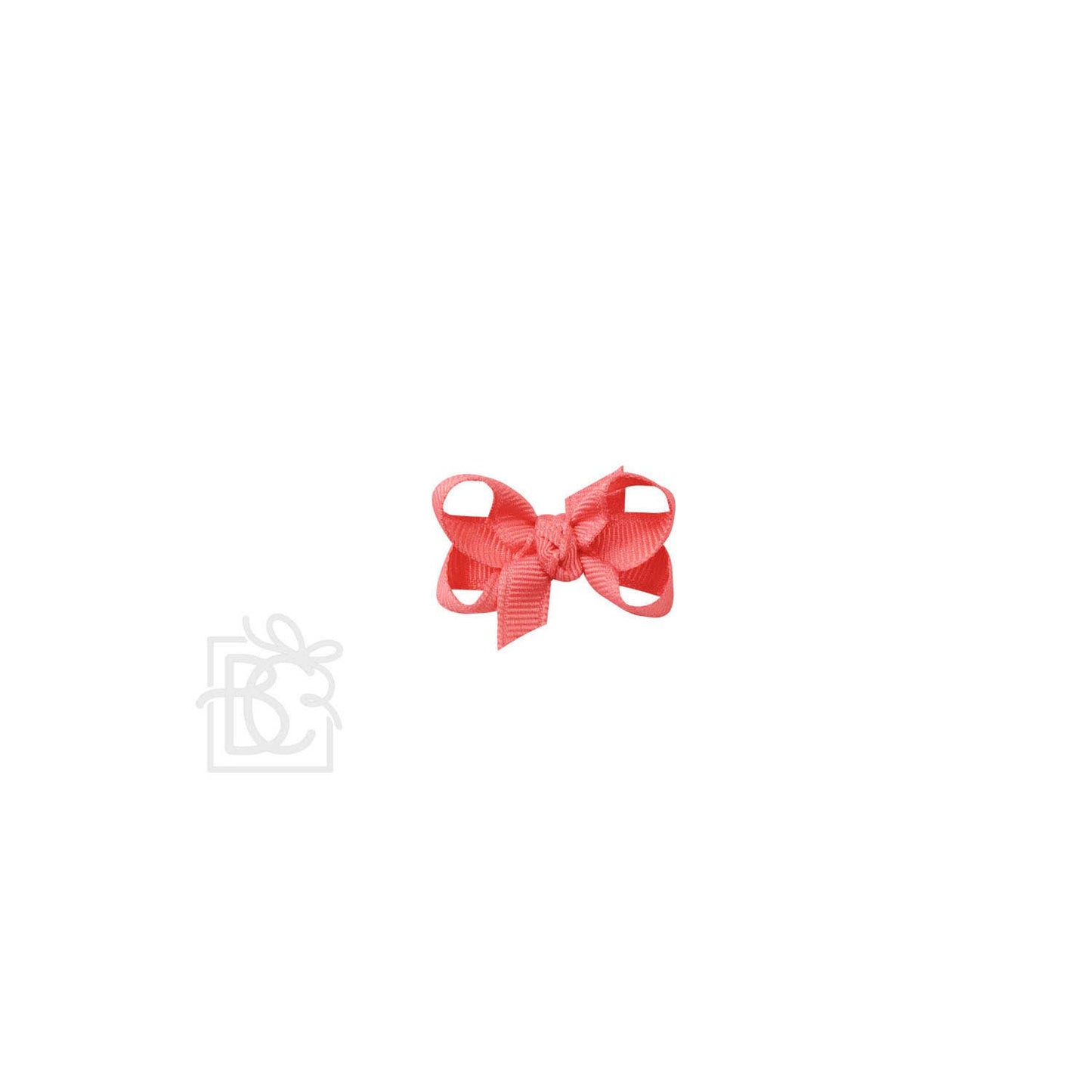 SIGNATURE GROSGRAIN BOW ON CLIP: 6.5" Jumbo - 2.25" Ribbon on Lg. Alligator Clip / WHITE